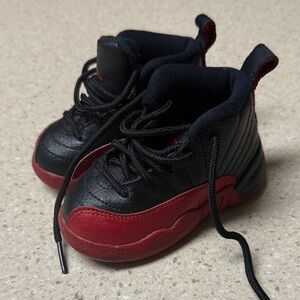 Jordan Kids Black and Red Sneakers